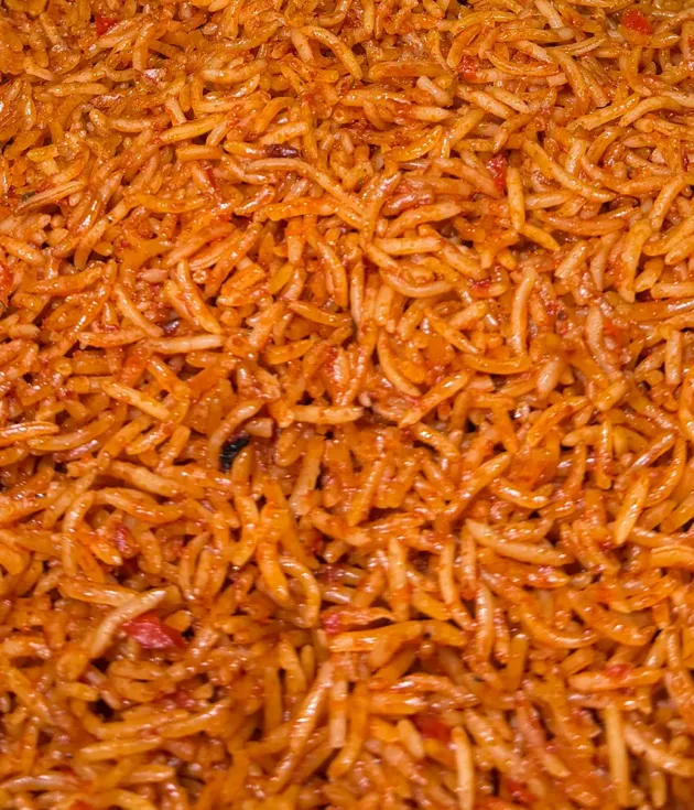 Tray of Jollof
